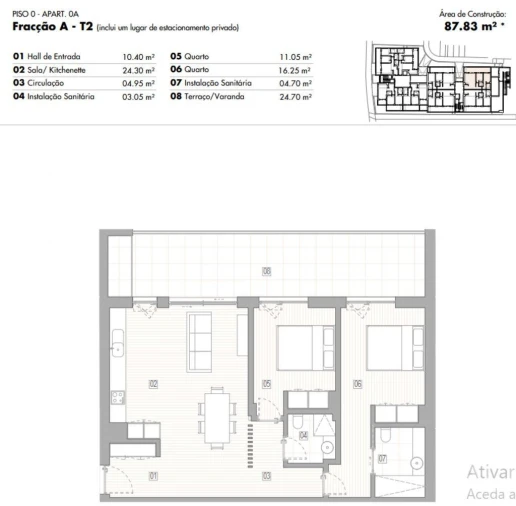 Apartamento T2 para Venda em Lagos (São Sebastião e Santa Maria) Foto 12