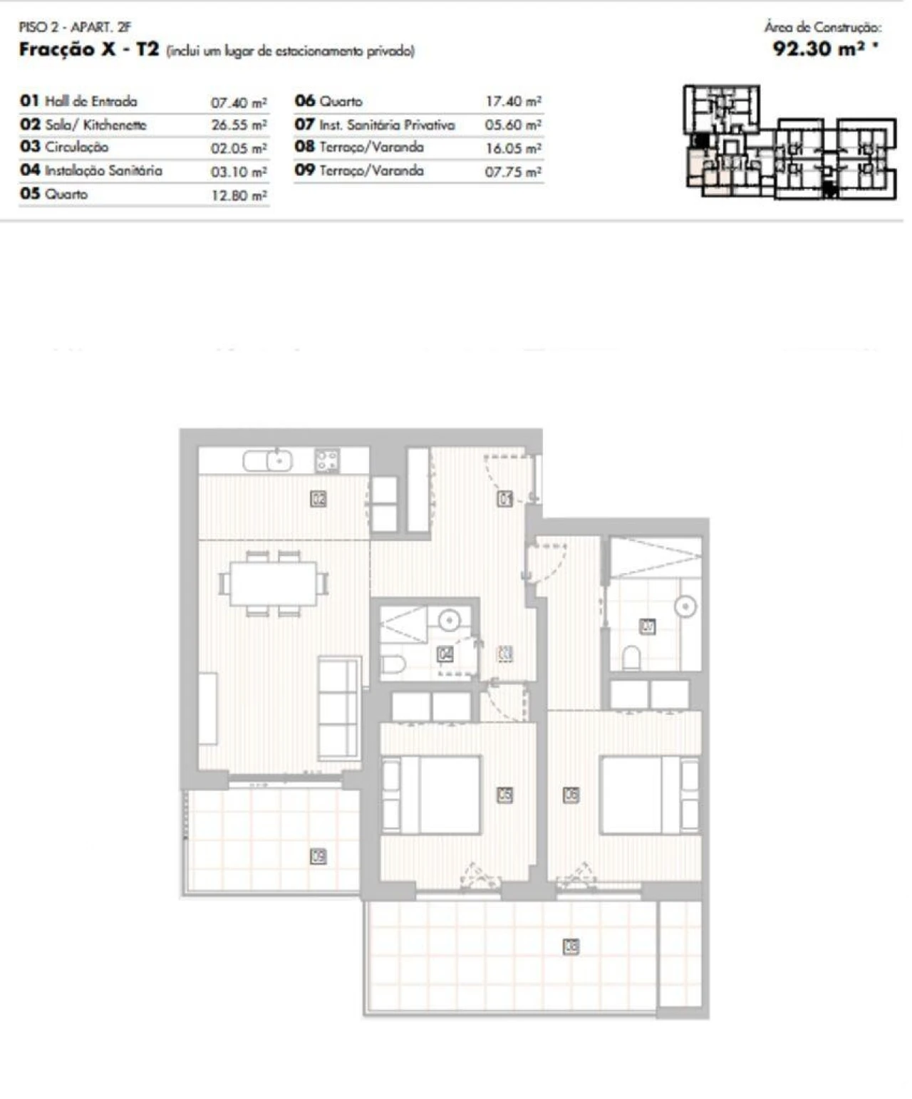 Apartamento T2 para Venda em Lagos (São Sebastião e Santa Maria) Foto 12