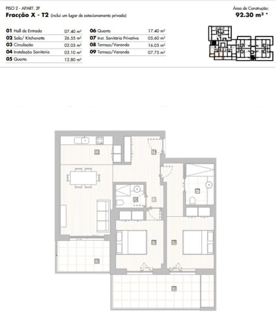Apartamento T2 para Venda em Lagos (São Sebastião e Santa Maria) Foto 12