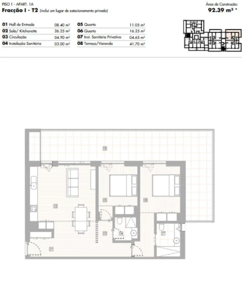 Apartamento T2 para Venda em Lagos (São Sebastião e Santa Maria)
