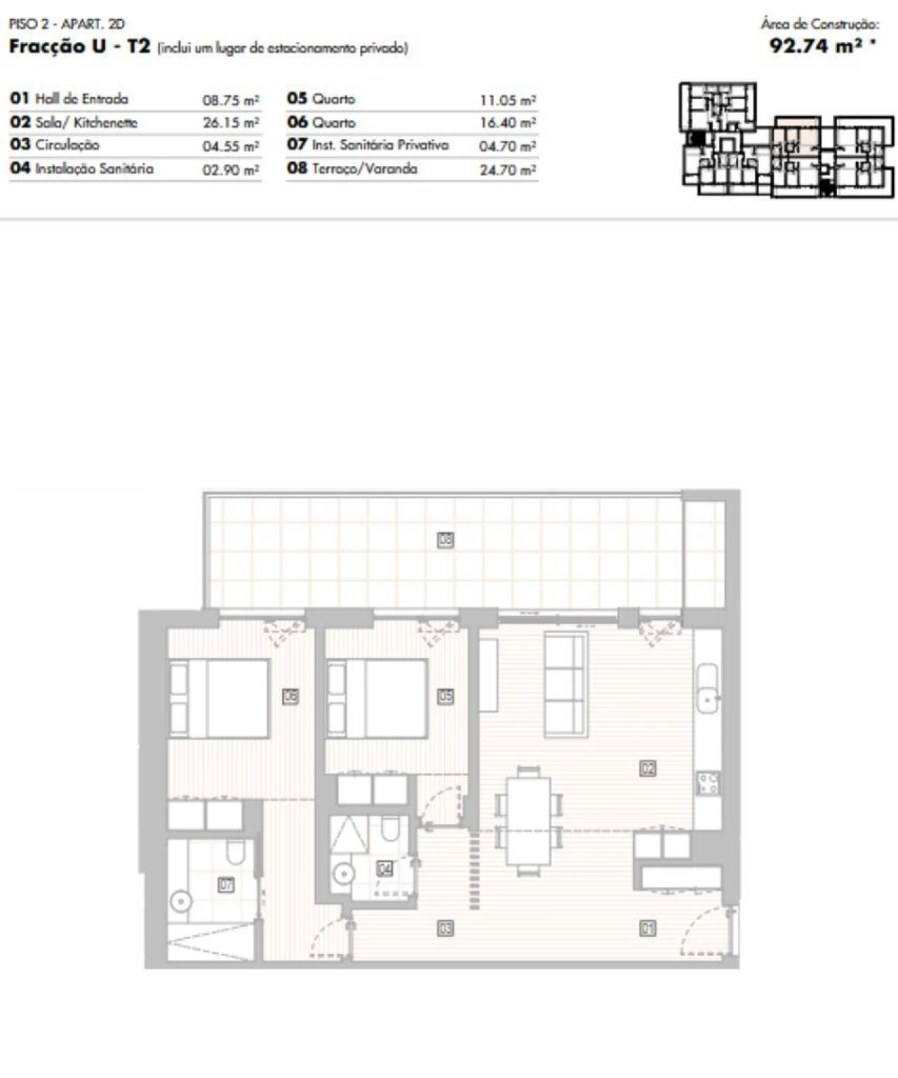 Apartamento T2 para Venda em Lagos (São Sebastião e Santa Maria) Foto 12