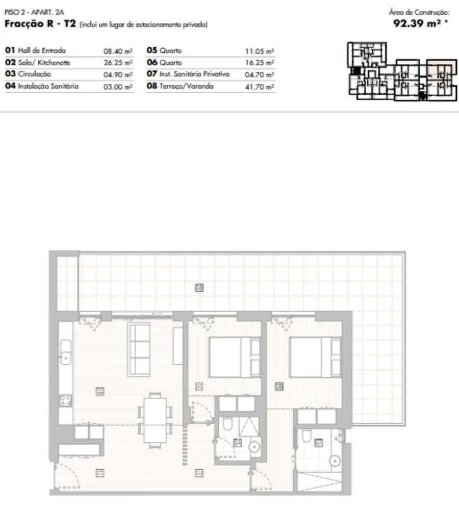 Apartamento T2 para Venda em Lagos (São Sebastião e Santa Maria) Foto 12