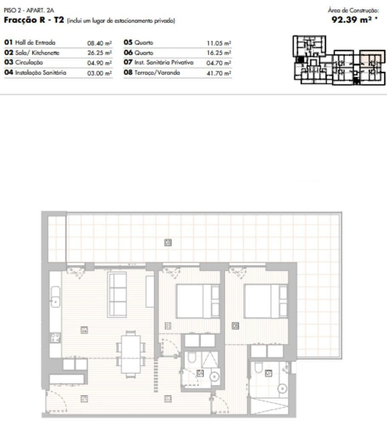 Apartamento T2 para Venda em Lagos (São Sebastião e Santa Maria) Foto 12