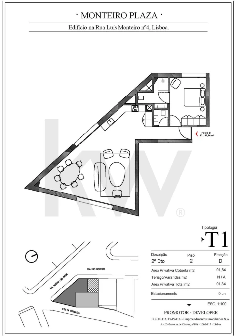 Apartamento T1 para Venda em Penha de França