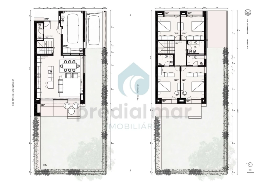 Moradia T4 para Venda em Madalena Planta 2