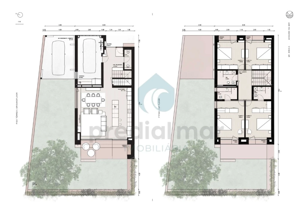 Moradia T4 para Venda em Madalena Planta 2