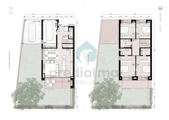 Moradia T4 para Venda em Madalena Planta 2