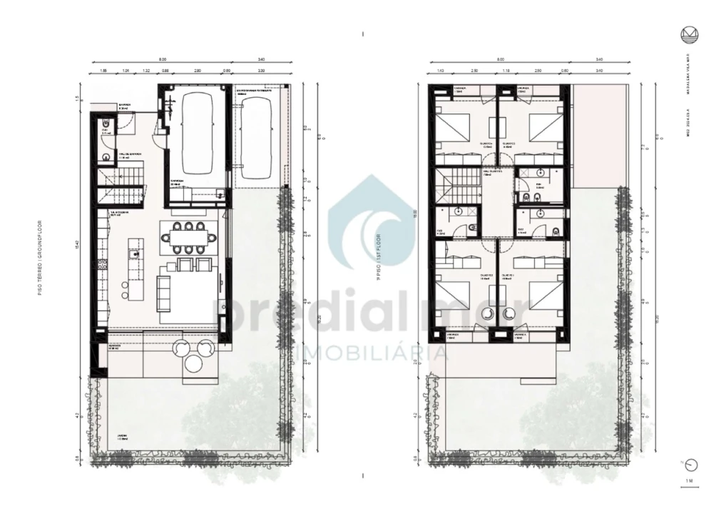 Moradia T4 para Venda em Madalena Planta 2