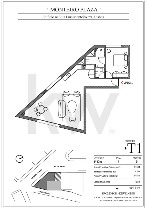 Apartamento T1 para Venda em Penha de França