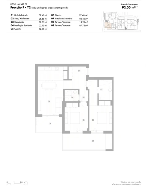 Apartamento T2 para Venda em Lagos (São Sebastião e Santa Maria)