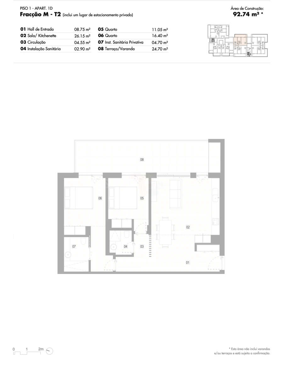 Apartamento T2 para Venda em Lagos (São Sebastião e Santa Maria) Foto 12