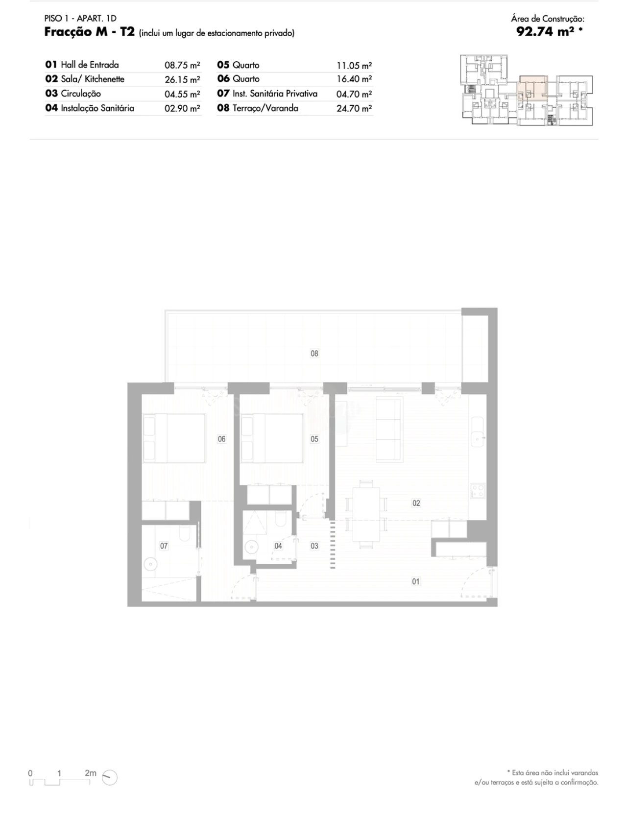 Apartamento T2 para Venda em Lagos (São Sebastião e Santa Maria) Foto 12