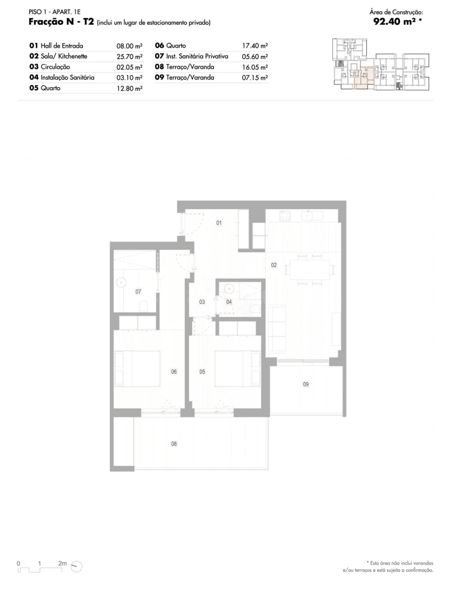 Apartamento T2 para Venda em Lagos (São Sebastião e Santa Maria) Foto 12