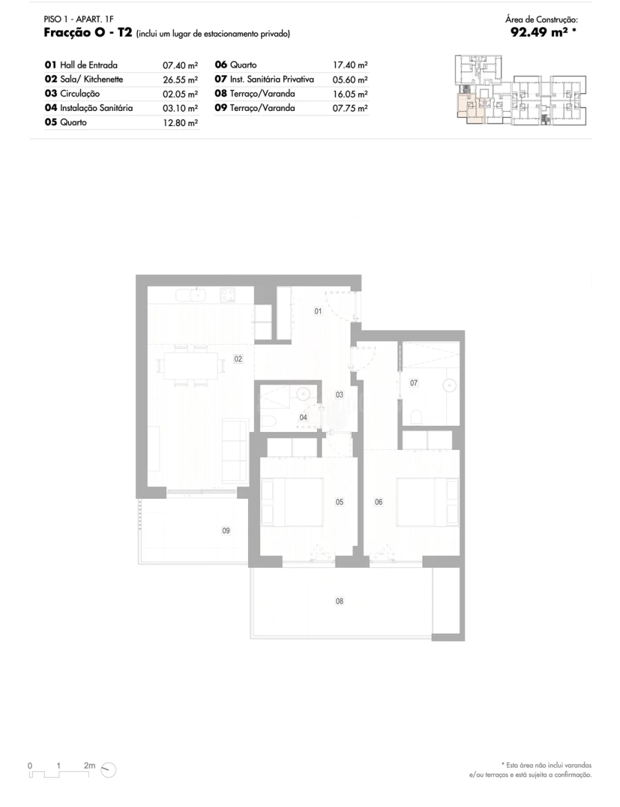 Apartamento T2 para Venda em Lagos (São Sebastião e Santa Maria) Foto 12