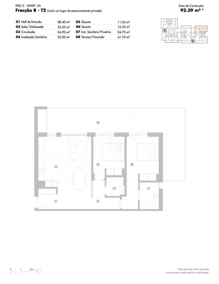 Apartamento T2 para Venda em Lagos (São Sebastião e Santa Maria) Planta 1