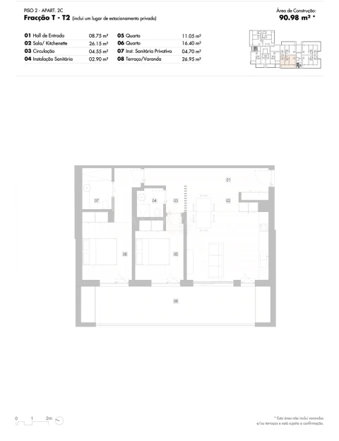 Apartamento T2 para Venda em Lagos (São Sebastião e Santa Maria)