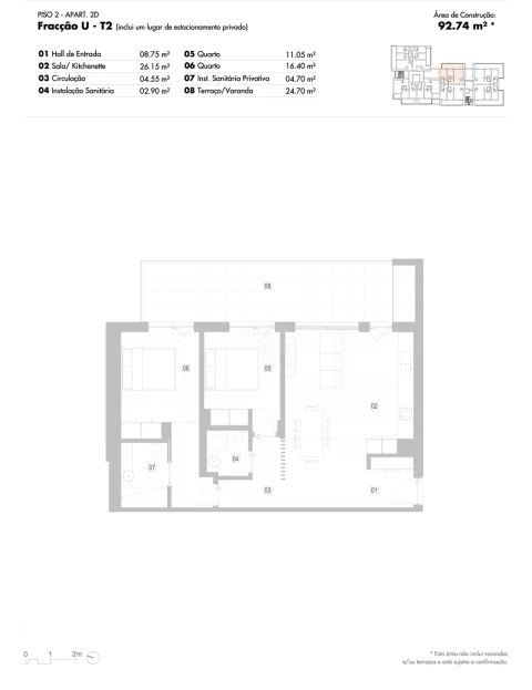 Apartamento T2 para Venda em Lagos (São Sebastião e Santa Maria)