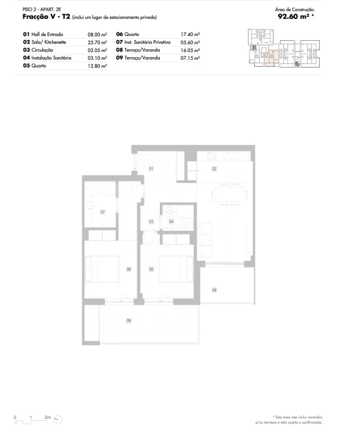 Apartamento T2 para Venda em Lagos (São Sebastião e Santa Maria)