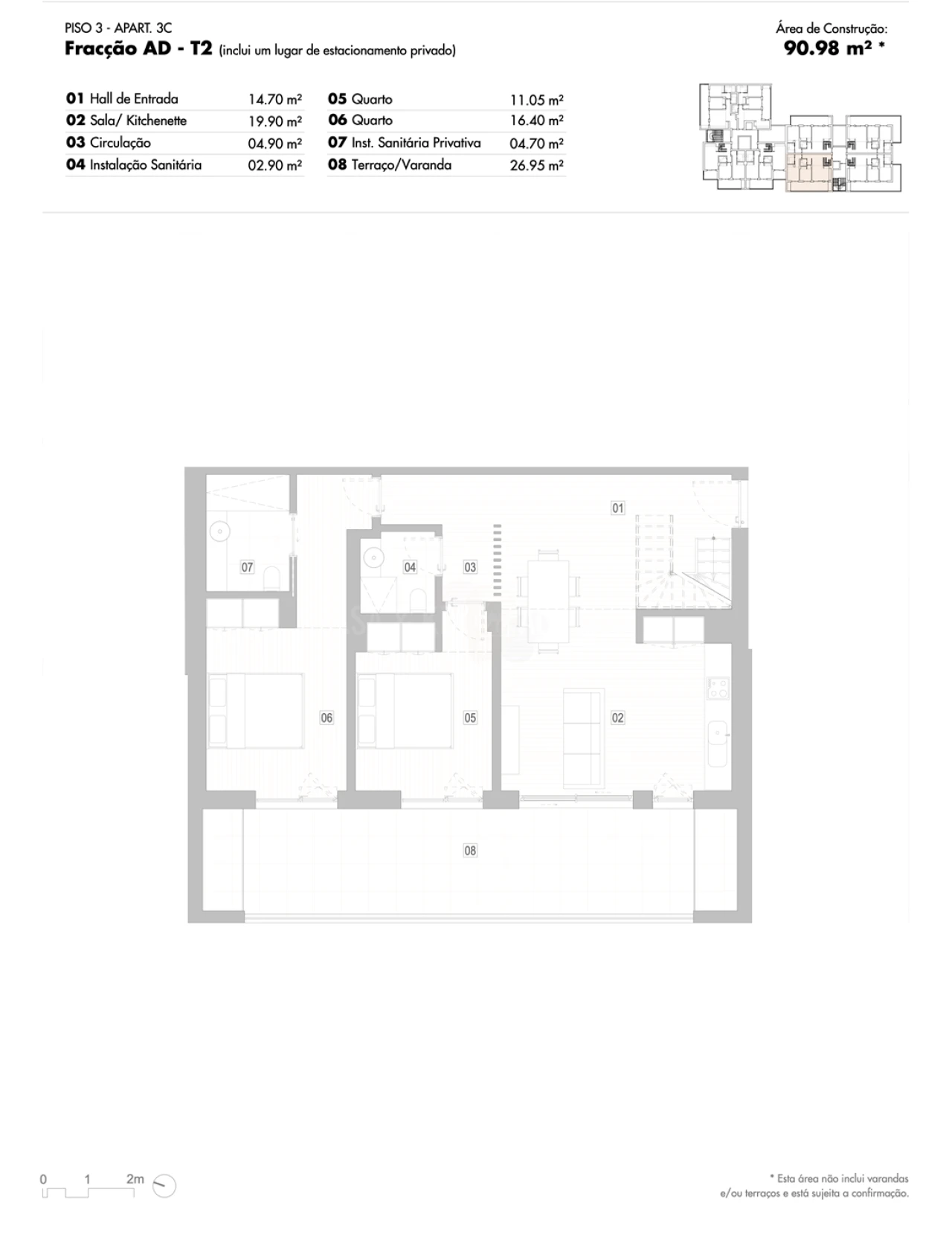 Apartamento T2 para Venda em Lagos (São Sebastião e Santa Maria) Foto 13