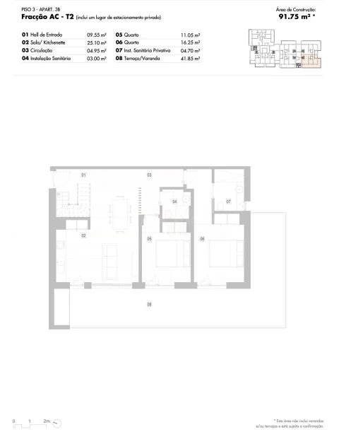 Apartamento T2 para Venda em Lagos (São Sebastião e Santa Maria)