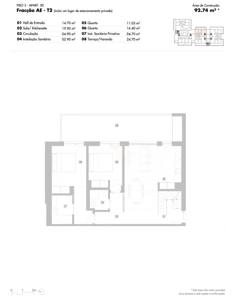 Apartamento T2 para Venda em Lagos (São Sebastião e Santa Maria)