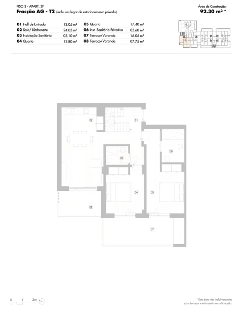 Apartamento T2 para Venda em Lagos (São Sebastião e Santa Maria)