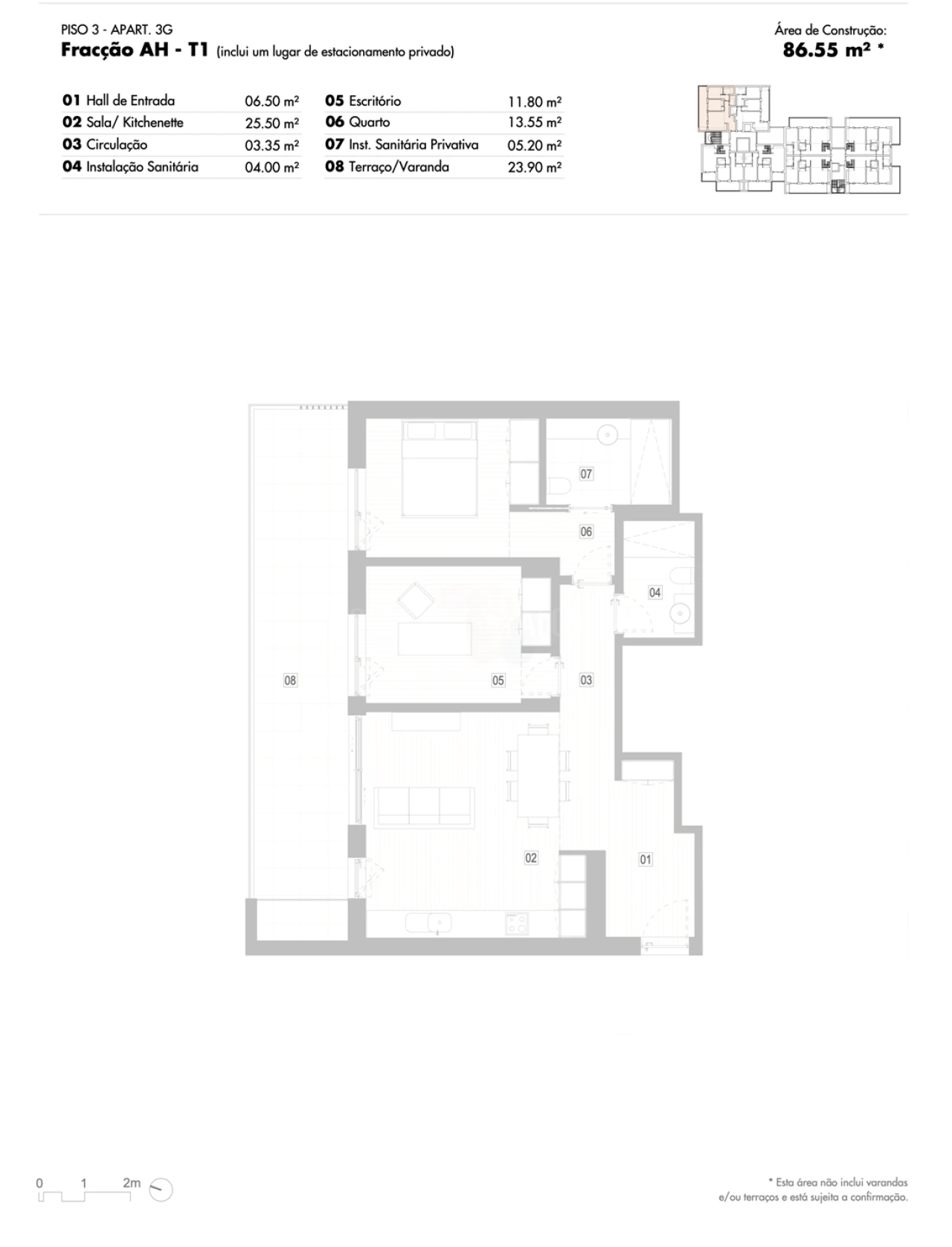 Apartamento T2 para Venda em Lagos (São Sebastião e Santa Maria) Foto 12