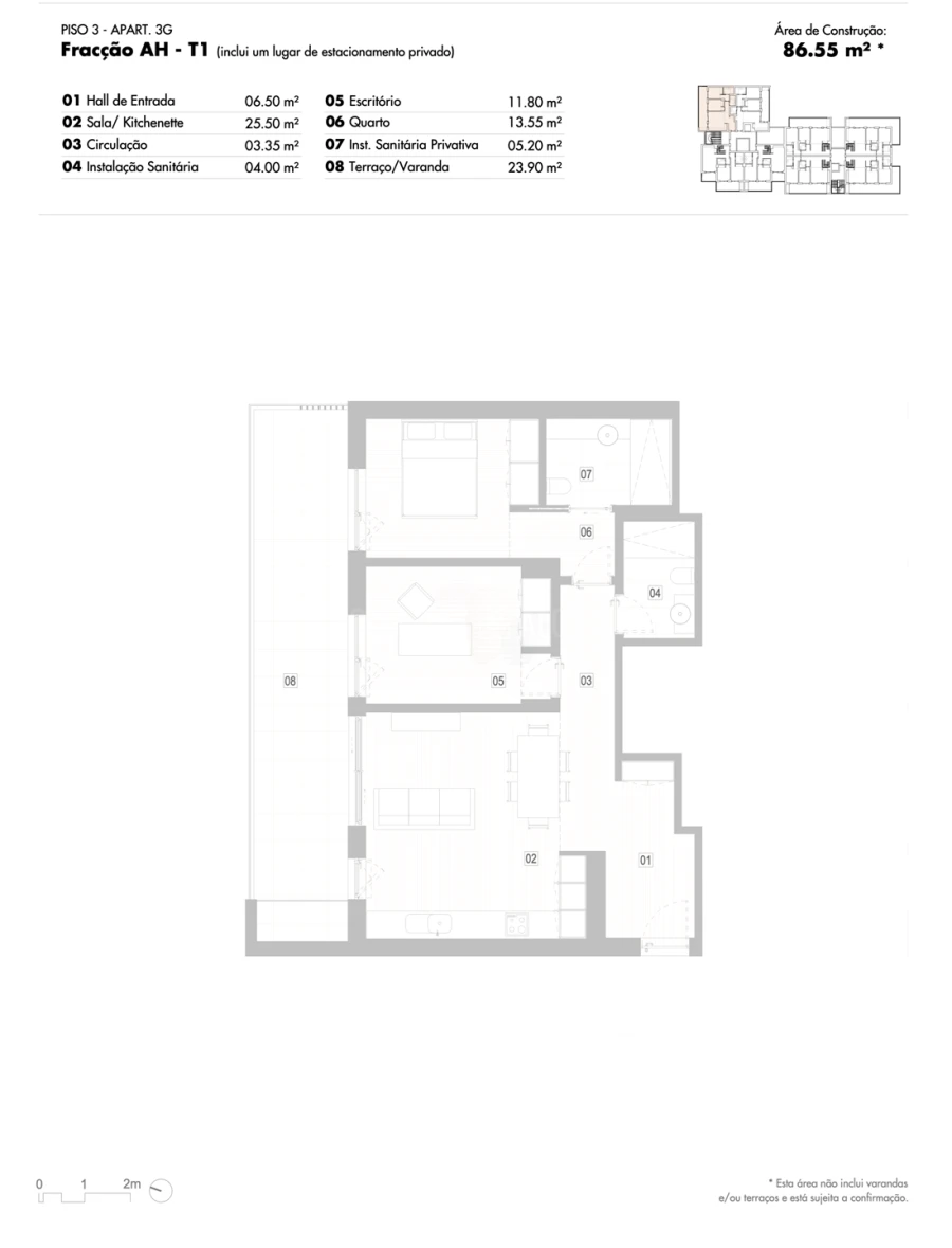 Apartamento T2 para Venda em Lagos (São Sebastião e Santa Maria) Foto 12