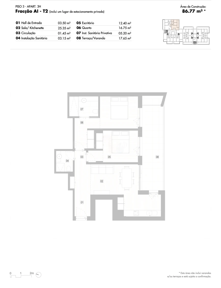 Apartamento T2 para Venda em Lagos (São Sebastião e Santa Maria) Foto 12