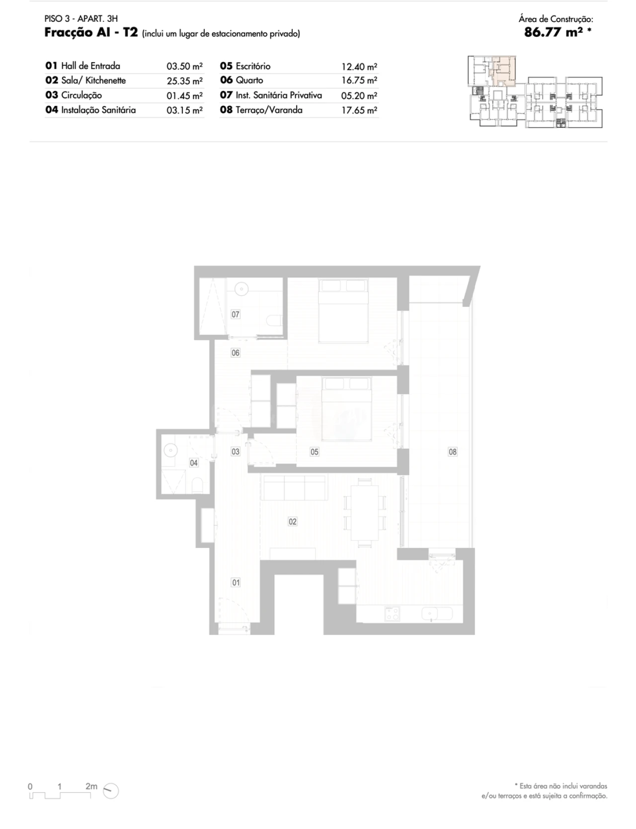 Apartamento T2 para Venda em Lagos (São Sebastião e Santa Maria) Foto 12