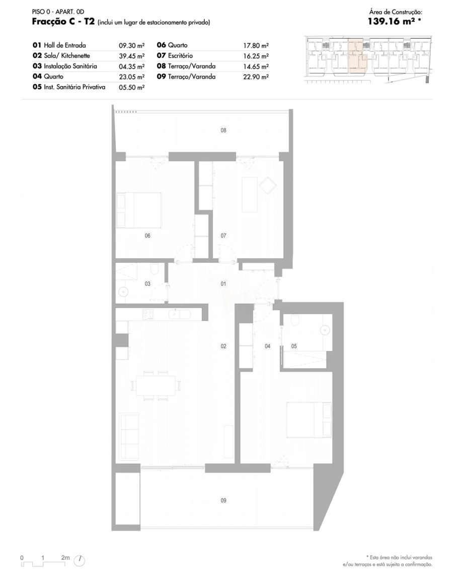 Apartamento T3 para Venda em Lagos (São Sebastião e Santa Maria) Planta 1