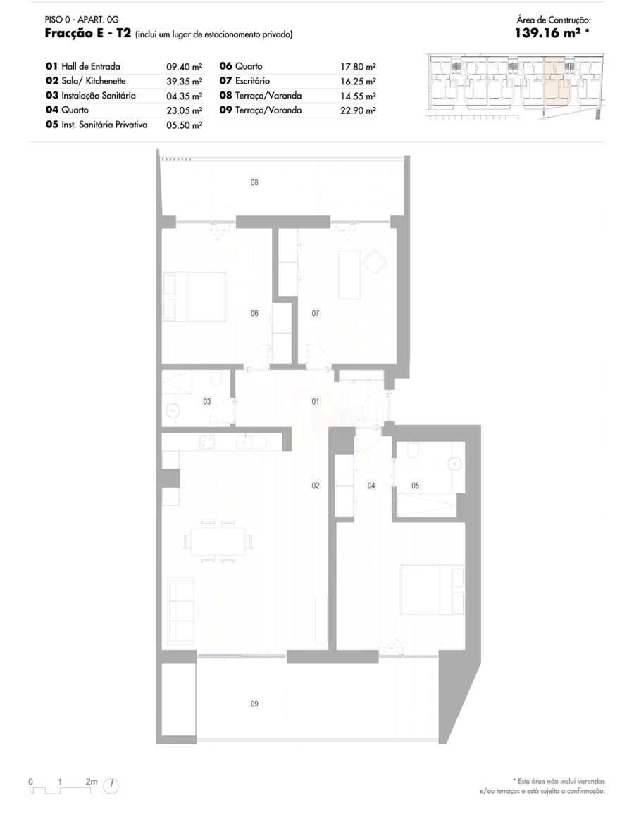 Apartamento T3 para Venda em Lagos (São Sebastião e Santa Maria) Planta 1