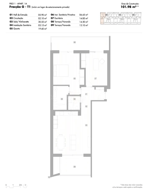 Apartamento T2 para Venda em Lagos (São Sebastião e Santa Maria)