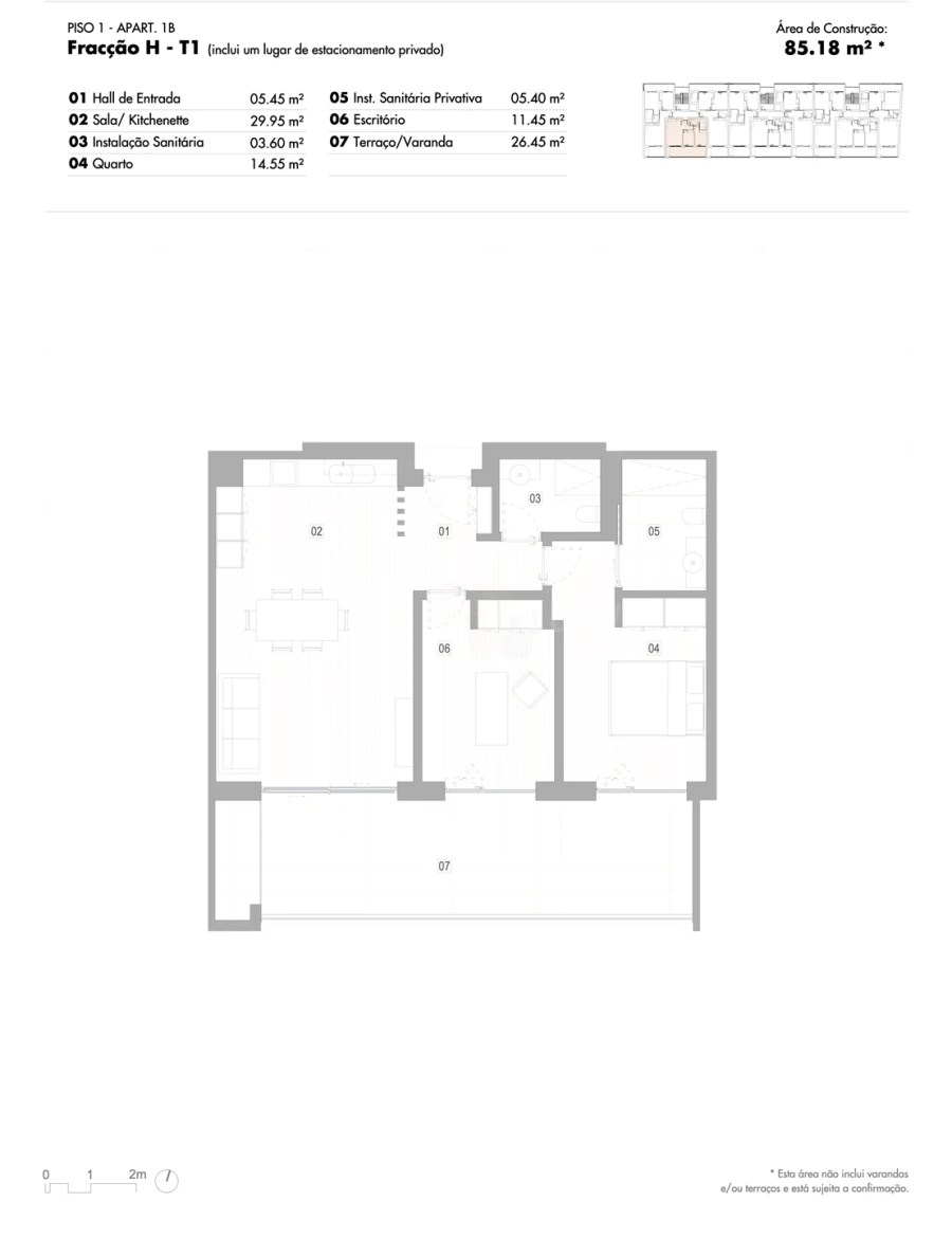Apartamento T2 para Venda em Lagos (São Sebastião e Santa Maria) Foto 12