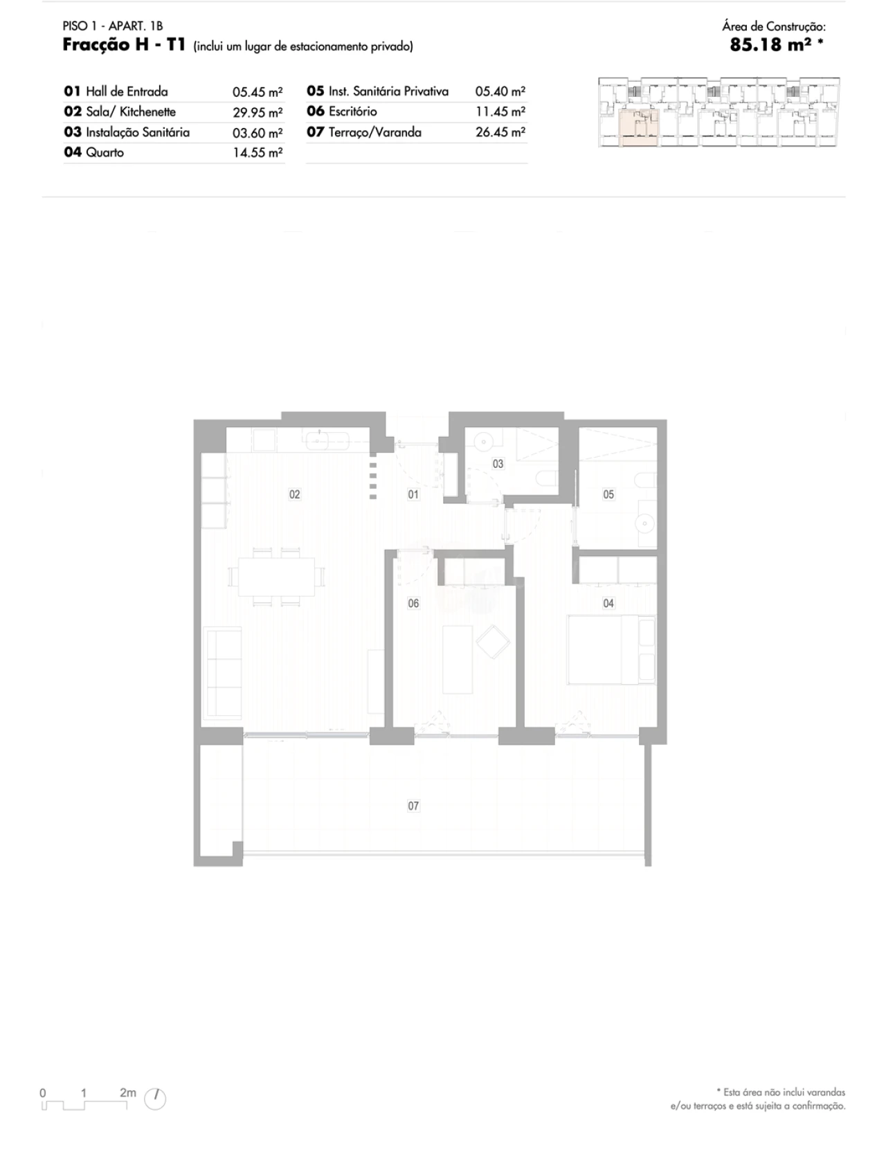 Apartamento T2 para Venda em Lagos (São Sebastião e Santa Maria) Foto 12