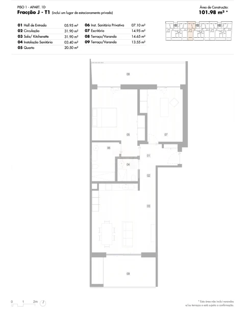 Apartamento T2 para Venda em Lagos (São Sebastião e Santa Maria)