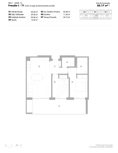 Apartamento T2 para Venda em Lagos (São Sebastião e Santa Maria)