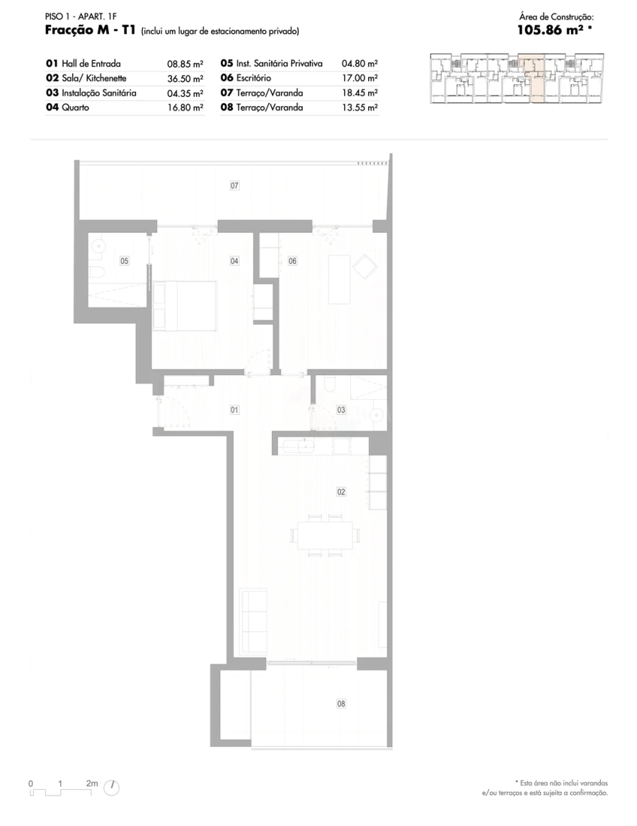Apartamento T2 para Venda em Lagos (São Sebastião e Santa Maria) Foto 12