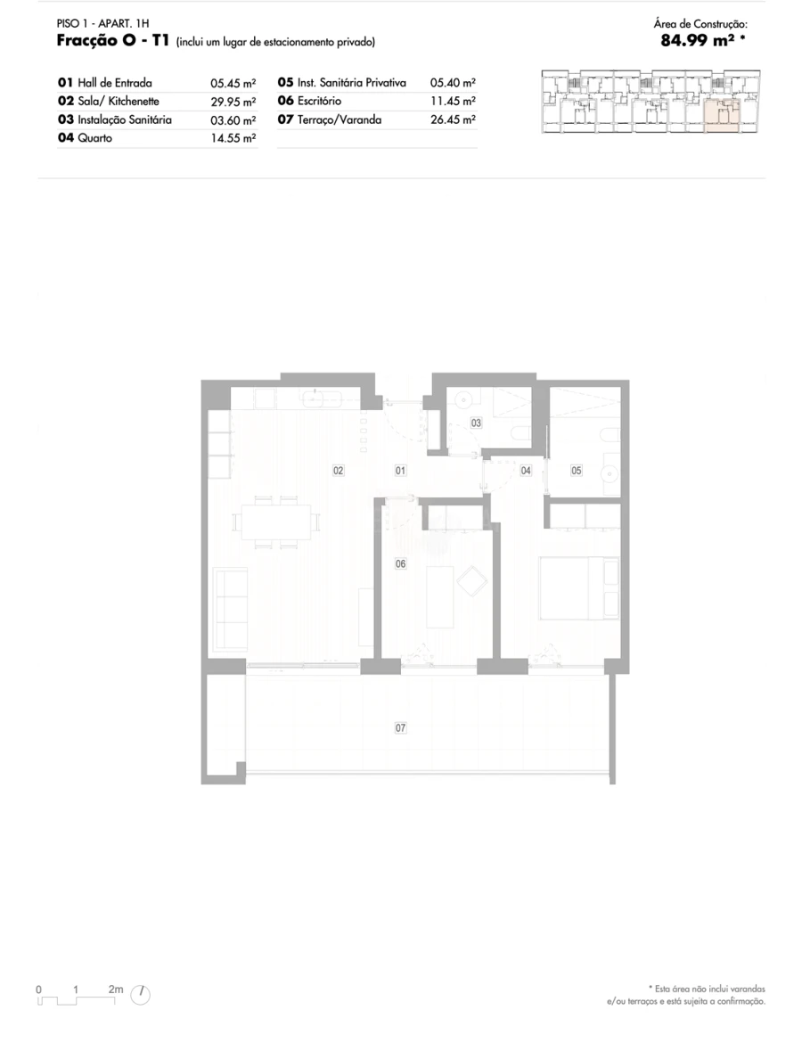 Apartamento T2 para Venda em Lagos (São Sebastião e Santa Maria) Foto 12