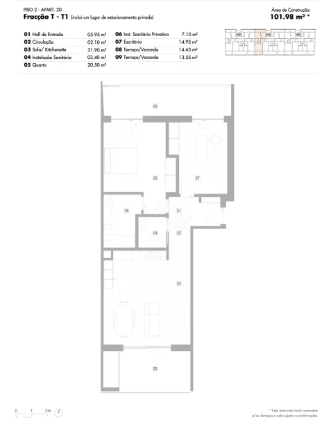 Apartamento T2 para Venda em Lagos (São Sebastião e Santa Maria)
