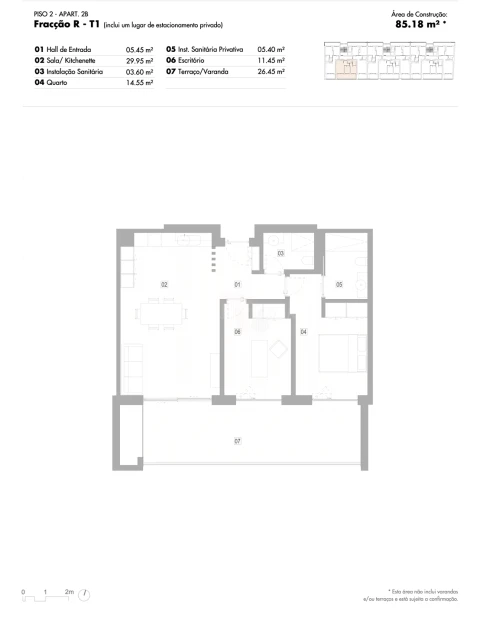 Apartamento T2 para Venda em Lagos (São Sebastião e Santa Maria)