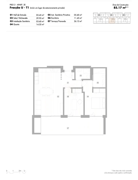 Apartamento T2 para Venda em Lagos (São Sebastião e Santa Maria)