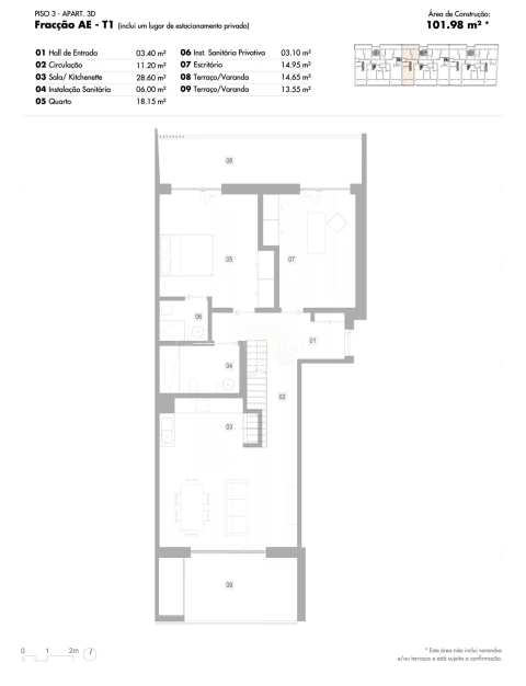 Apartamento T2 para Venda em Lagos (São Sebastião e Santa Maria)