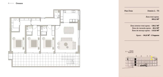 Apartamento T3 para Venda em Canidelo