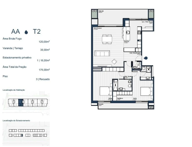 Apartamento T2 para Venda em Arcozelo Foto 11