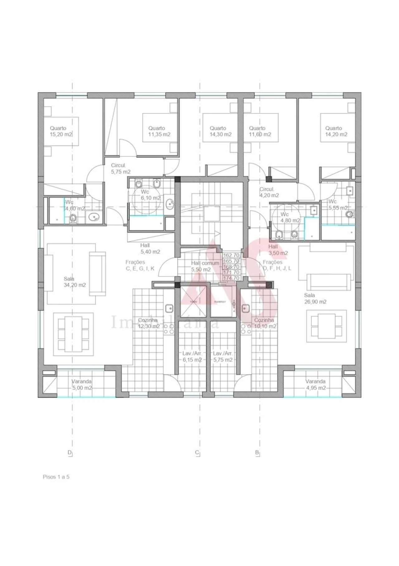 Apartamento T3 para Venda em São Vicente (Braga) Foto 31
