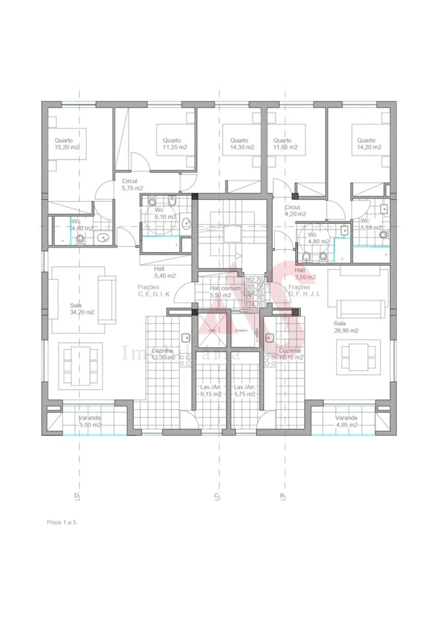 Apartamento T3 para Venda em São Vicente (Braga) Foto 31