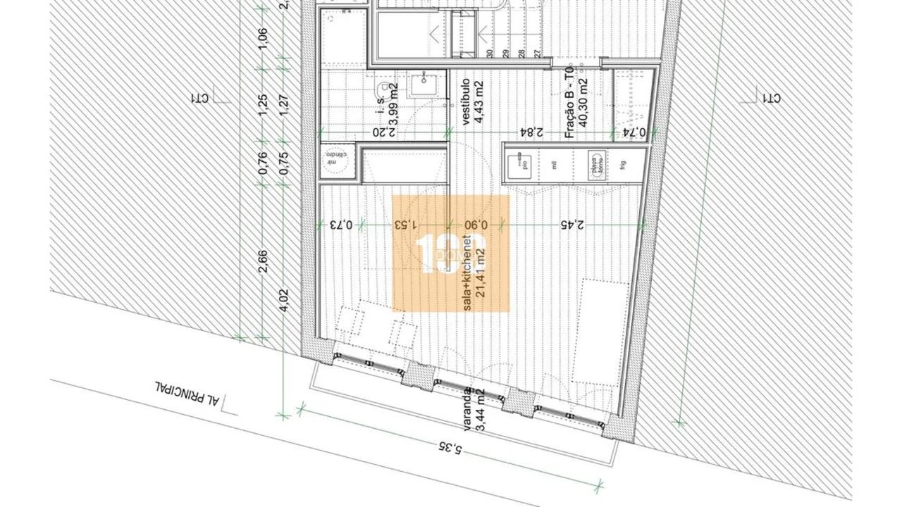 Apartamento T1 para Venda em Cedofeita, Santo Ildefonso, Sé, Miragaia, São Nicolau e Vitória Foto 20