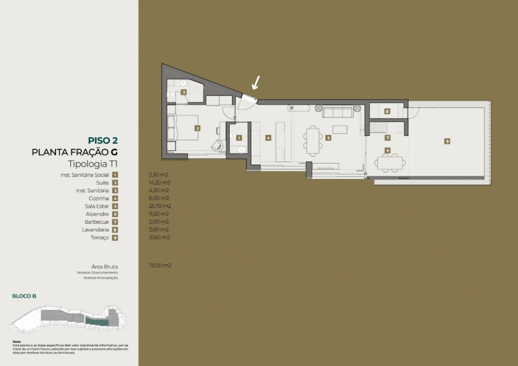 Apartamento T1 para Arrendamento em Calheta Foto 26