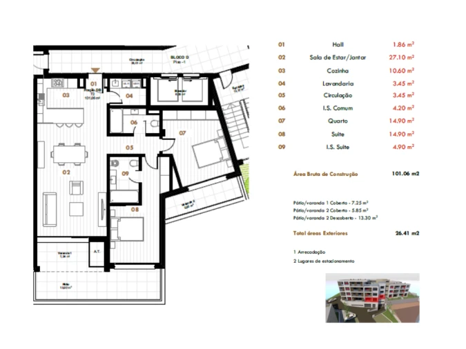 Apartamento T2 para Venda em Estreito de Camara de Lobos Foto 21